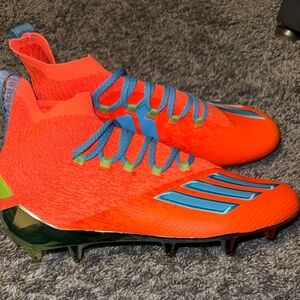 Adidas Adizero Primeknit Football Cleats Neon men’s sz 10.5